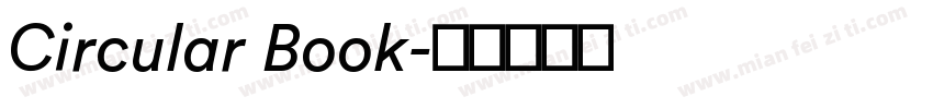 Circular Book字体转换
